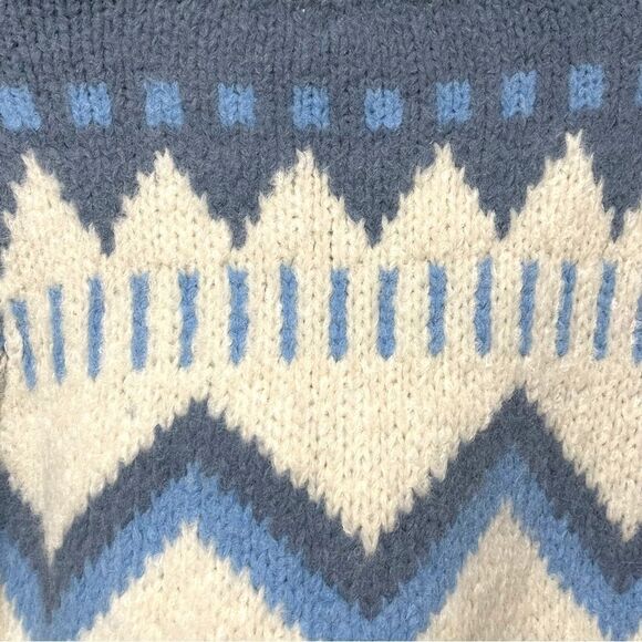 NWT FAHERTY Icelyn Alpaca Fairisle Cardigan in Frosty Fairisle M - Picture 8 of 10